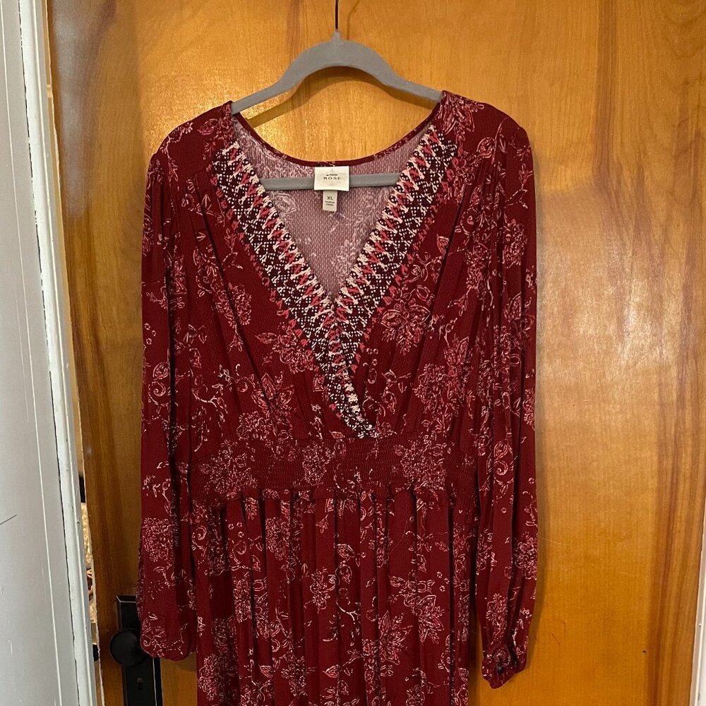 Pretty long sleeve maxi dress
